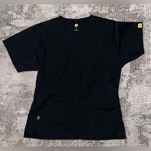 Spread Good Cheer women’s black scrub top size small